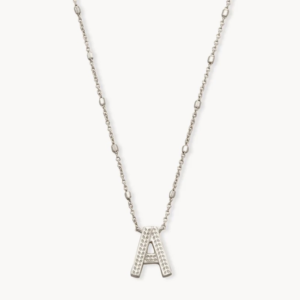 Kendra Scott Silver Crystal Pendant Necklace - Picture 3 of 4